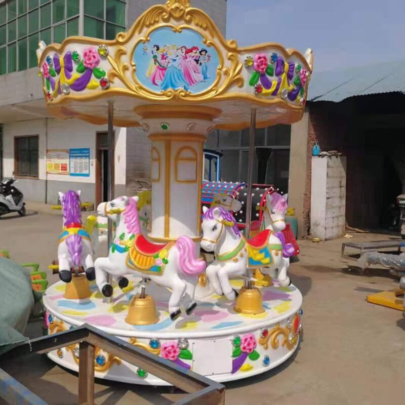 3 Seats Small Carousel Horse Rides for Sale